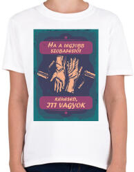 printfashion Ha a legjobb szobafestőt keresed, itt vagyok - Gyerek póló - Fehér (6401111)