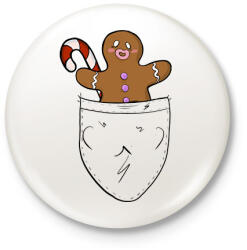 printfashion Mézeskalács zsebminta - Kitűző, hűtőmágnes - Fehér (14480981)