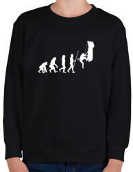 printfashion Hiking Evolution - Gyerek pulóver - Fekete (1640720)
