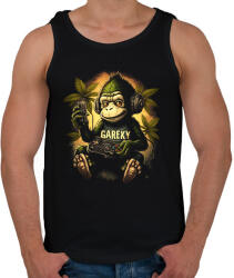 printfashion Gamer monkey - Férfi atléta - Fekete (12164402)