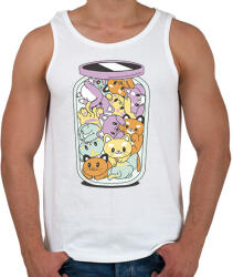 printfashion Cicák üvegben - Férfi atléta - Fehér (13366608)