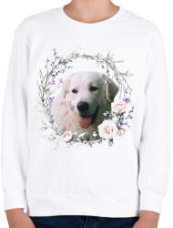 printfashion kuvasz kutyus - női - Gyerek pulóver - Fehér (15313589)