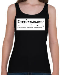 printfashion Impertinencia - Női atléta - Fekete (6397277)