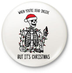 printfashion But it's Christmas - Kitűző, hűtőmágnes - Fehér (14923123)