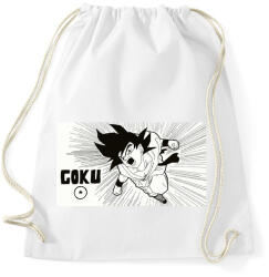 printfashion Goku - Sportzsák, Tornazsák - Fehér (4966033)