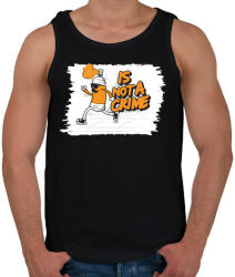 printfashion Ez nem bűncselekmény - Férfi atléta - Fekete (803421)
