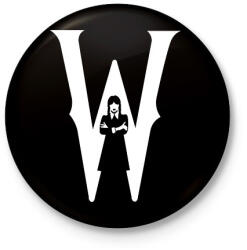 printfashion W white - Kitűző, hűtőmágnes - Fekete (11546245)