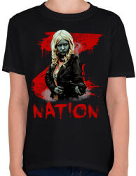 printfashion z nation-lucy - Gyerek póló - Fekete (2841953)