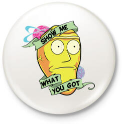 printfashion Show me - Kitűző, hűtőmágnes - Fehér (3082665)