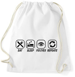 printfashion Fix eyes - Sportzsák, Tornazsák - Fehér (12648117)