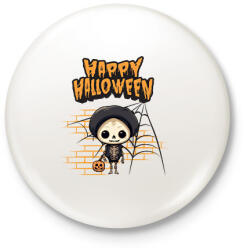 printfashion Happy Halloween tökfej - Kitűző, hűtőmágnes - Fehér (14632165)