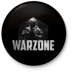 printfashion Warzone - Kitűző, hűtőmágnes - Fekete (3102821)