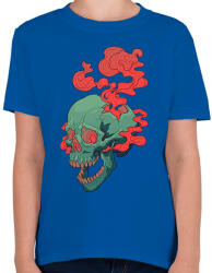 printfashion Deadly Skull - Gyerek póló - Királykék (2116080)