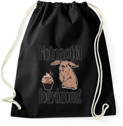 printfashion holnaptól fogyózom - Sportzsák, Tornazsák - Fekete (14239882)
