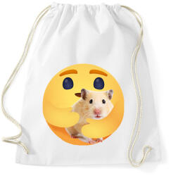 printfashion Hörcsög - Sportzsák, Tornazsák - Fehér (13049010)