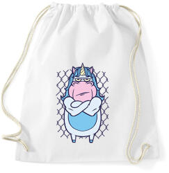 printfashion Mérges unikornis - Sportzsák, Tornazsák - Fehér (11800067)