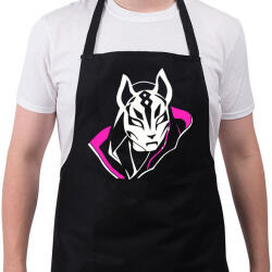 printfashion Fortnite skin - Kötény - Fekete (4931215)