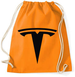 printfashion TESLA logo fekete - Sportzsák, Tornazsák - Narancssárga (5363251)