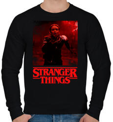 printfashion stranger things - Férfi pulóver - Fekete (7478863)