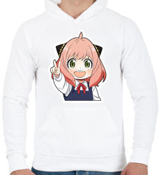 printfashion Anya Forger - Férfi kapucnis pulóver - Fehér (14858129)