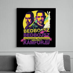 printfashion Bedbojsz - Vácsigonadú - Vászonkép - Fekete (14822163)