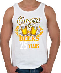printfashion Cheers & Beers - 25 - Férfi atléta - Fehér (4590601)