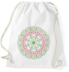 printfashion Mikulásvirágos téli mandala - Sportzsák, Tornazsák - Fehér (4072719)