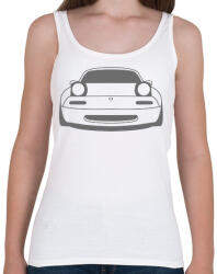 printfashion Mazda mx-5 Szürke - Női atléta - Fehér (15772764)