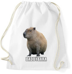 printfashion Capybara család - Daddybara - Sportzsák, Tornazsák - Fehér (13853869)