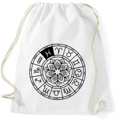 printfashion horoszkóp halak fekete - Sportzsák, Tornazsák - Fehér (12667912)