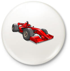 printfashion Ferrari F1 - Kitűző, hűtőmágnes - Fehér (13971549)