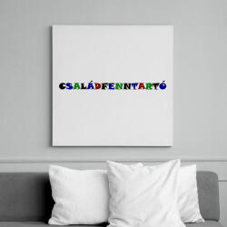 printfashion Családfenntartó - színes - Vászonkép - Fehér (12021382)