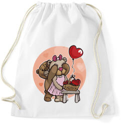 printfashion Mackó pár - Sportzsák, Tornazsák - Fehér (12222195)