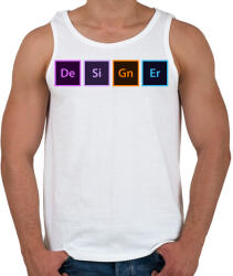 printfashion Designer / Grafikus - Férfi atléta - Fehér (5241804)