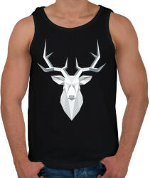 printfashion Szarvas geometria - Férfi atléta - Fekete (2606038)