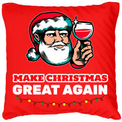 printfashion MAKE CHRISTMAS GREAT AGAIN 2 - Párnahuzat, Díszpárnahuzat - Piros (10822618)