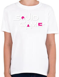 printfashion squid game felirat - Gyerek póló - Fehér (5514570)