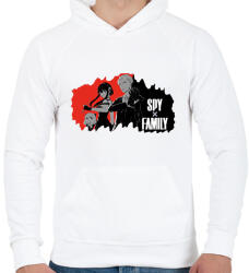 printfashion SpyXFamily - Férfi kapucnis pulóver - Fehér (16338445)