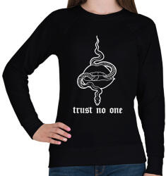 printfashion Trust no one - Női pulóver - Fekete (16759711)