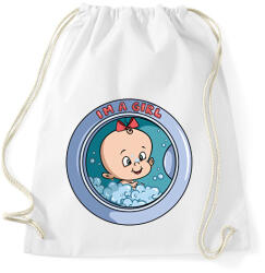 printfashion Baba érkezik - Sportzsák, Tornazsák - Fehér (13144262)