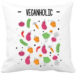 printfashion Veganholic - Párnahuzat, Díszpárnahuzat - Fehér (8152528)