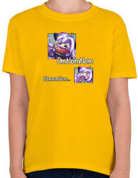 printfashion Omnomnom - Gyerek póló - Sárga (13552404)