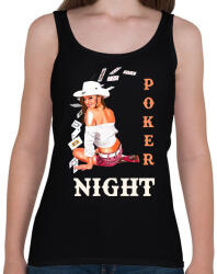 printfashion POKER NIGHT - Női atléta - Fekete (1656228)