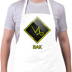 printfashion Bak - Kötény - Fehér (5349869)