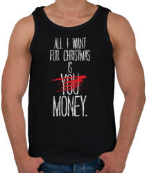 printfashion Karácsonyra szeretném. . . - Férfi atléta - Fekete (34487)