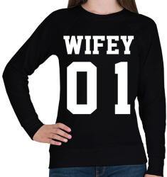 printfashion Wifey - Női pulóver - Fekete (2206795)