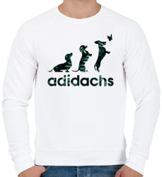 printfashion Adidachs #2 - Férfi pulóver - Fehér (14617181)