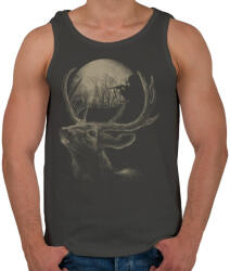 printfashion Célkereszt - Férfi atléta - Sötétszürke (120706)