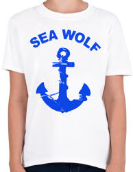 printfashion sea wolf - Gyerek póló - Fehér (1657038)