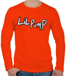 printfashion Lil Pump - Férfi hosszú ujjú póló - Narancs (5683542)